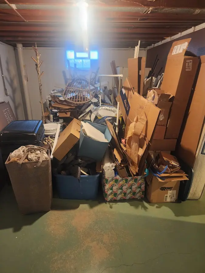 Roll-off dumpster container at job site for Construction Dumpster Rental in Bridgeport